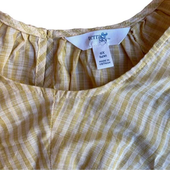 Terra Sky Cotton Blouse Size 14 - Picture 5 of 5